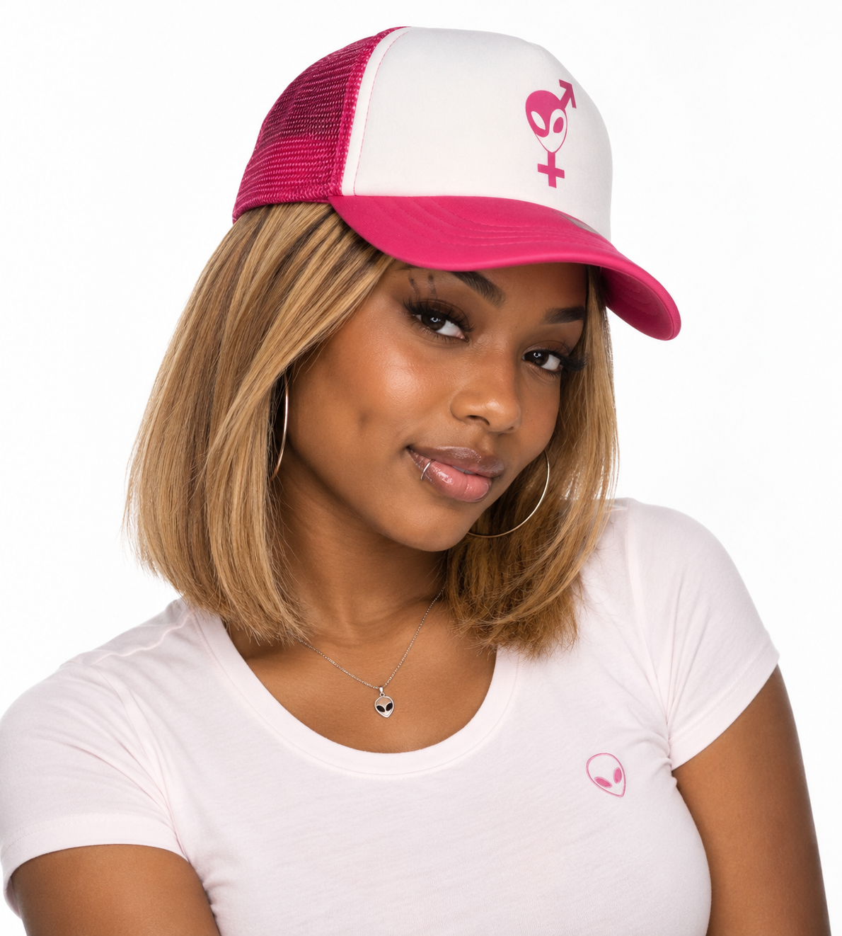 Pink Pulse Trucker