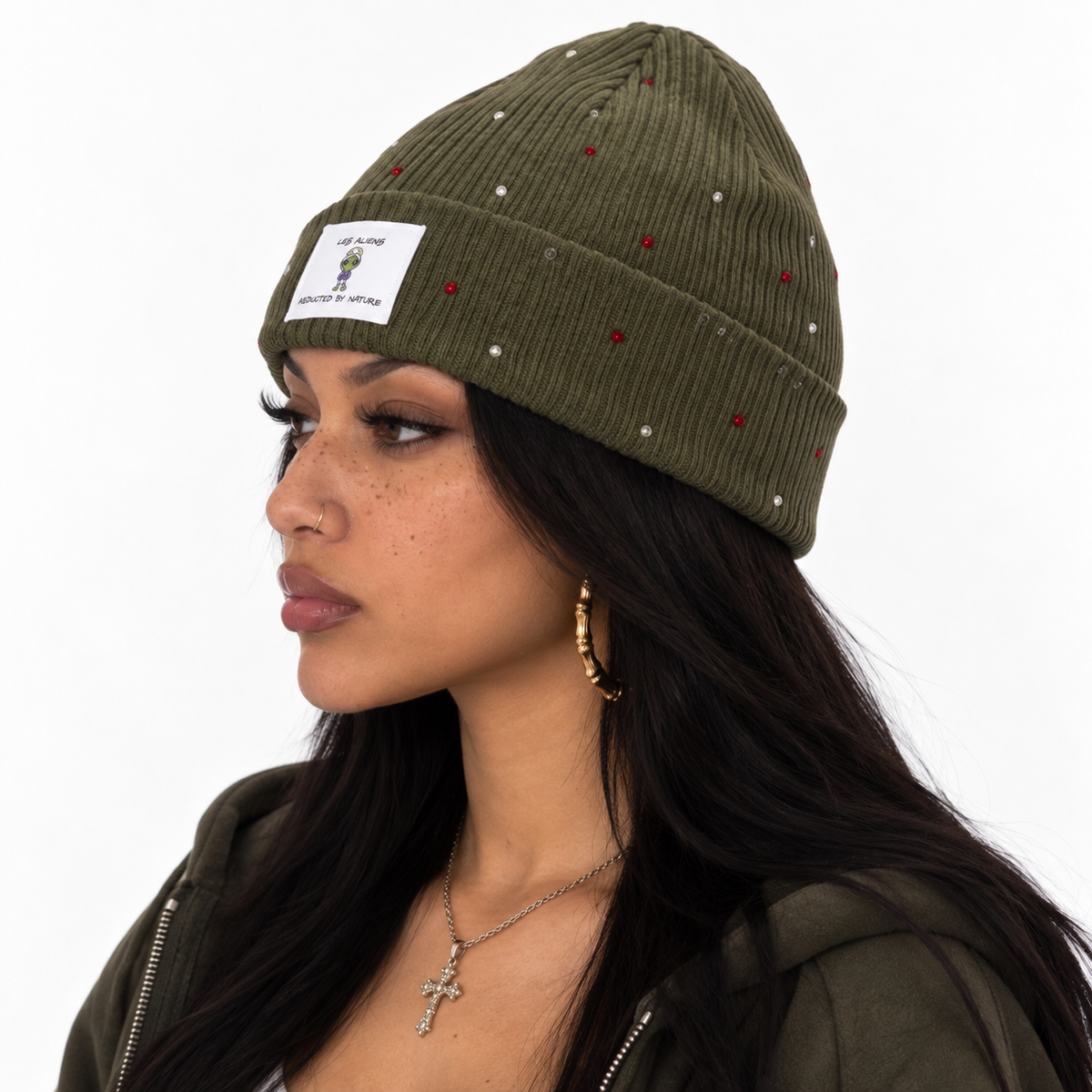 Moss Code Beanie