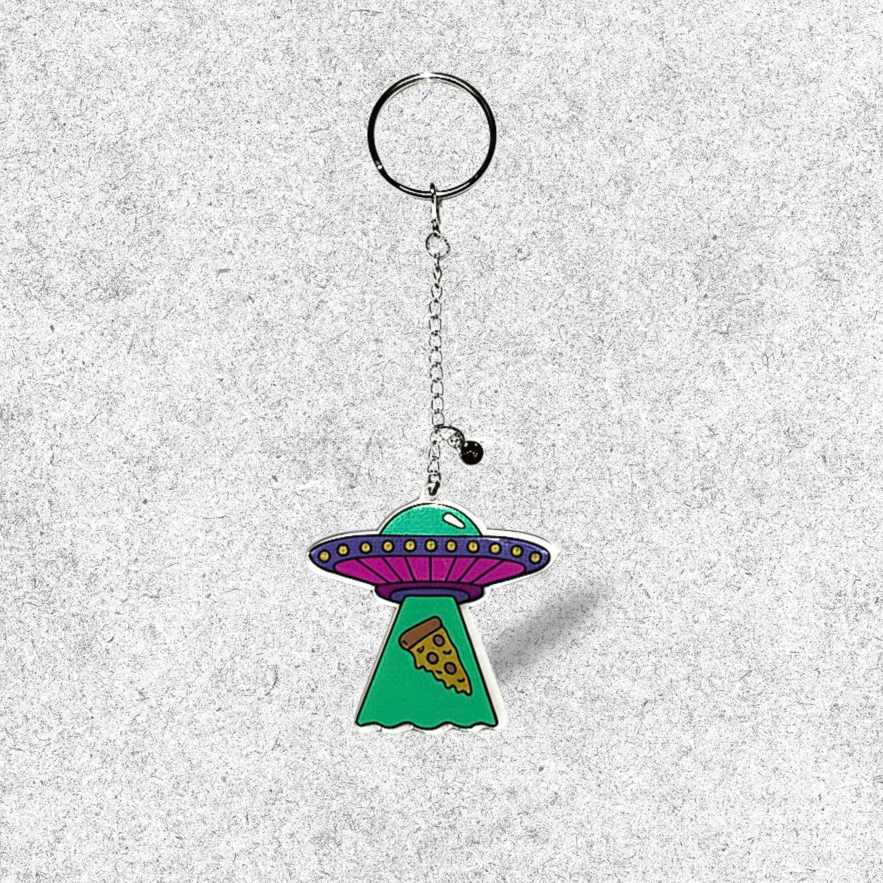Saucer Slice Keychain - Les Aliens