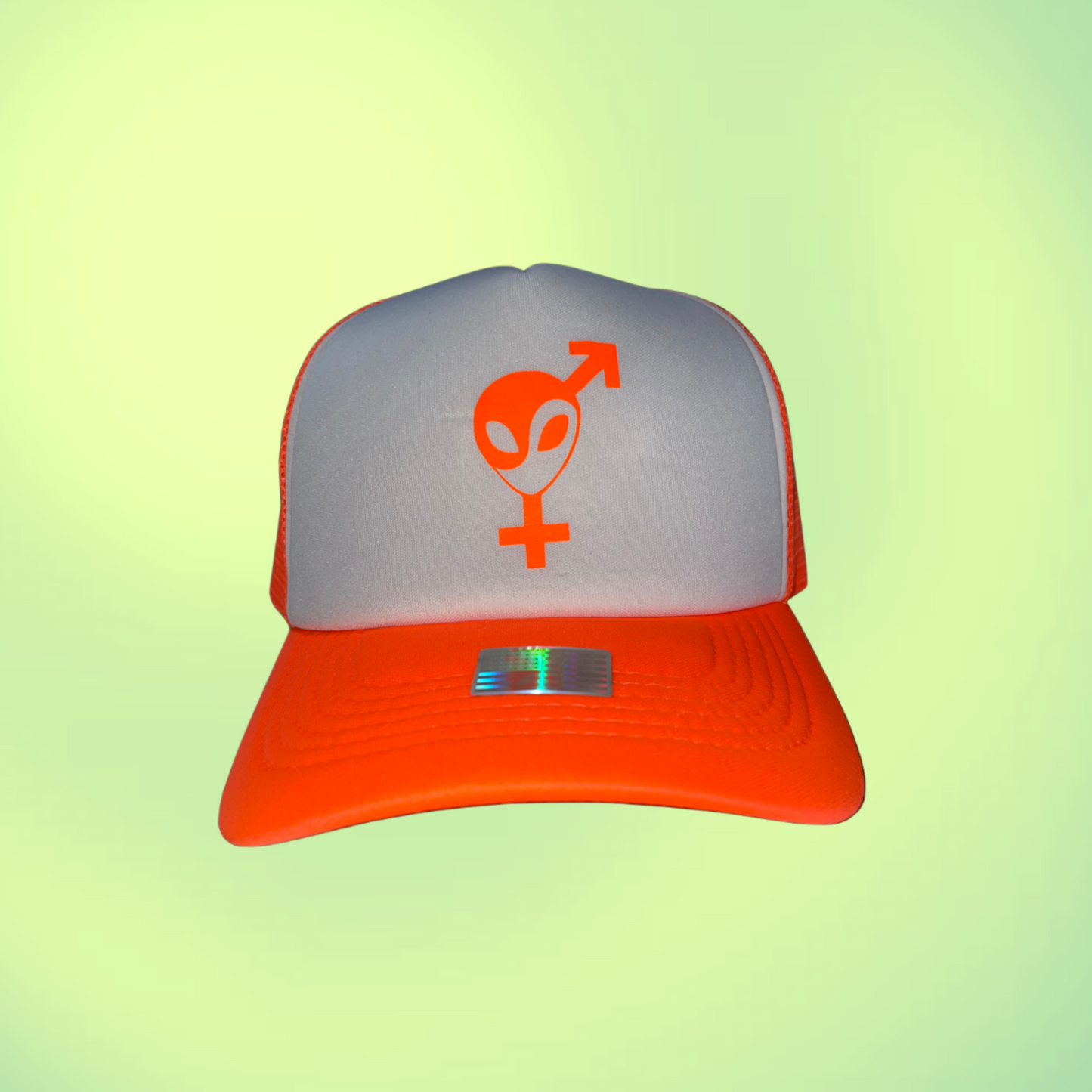 Neon Orange Trucker