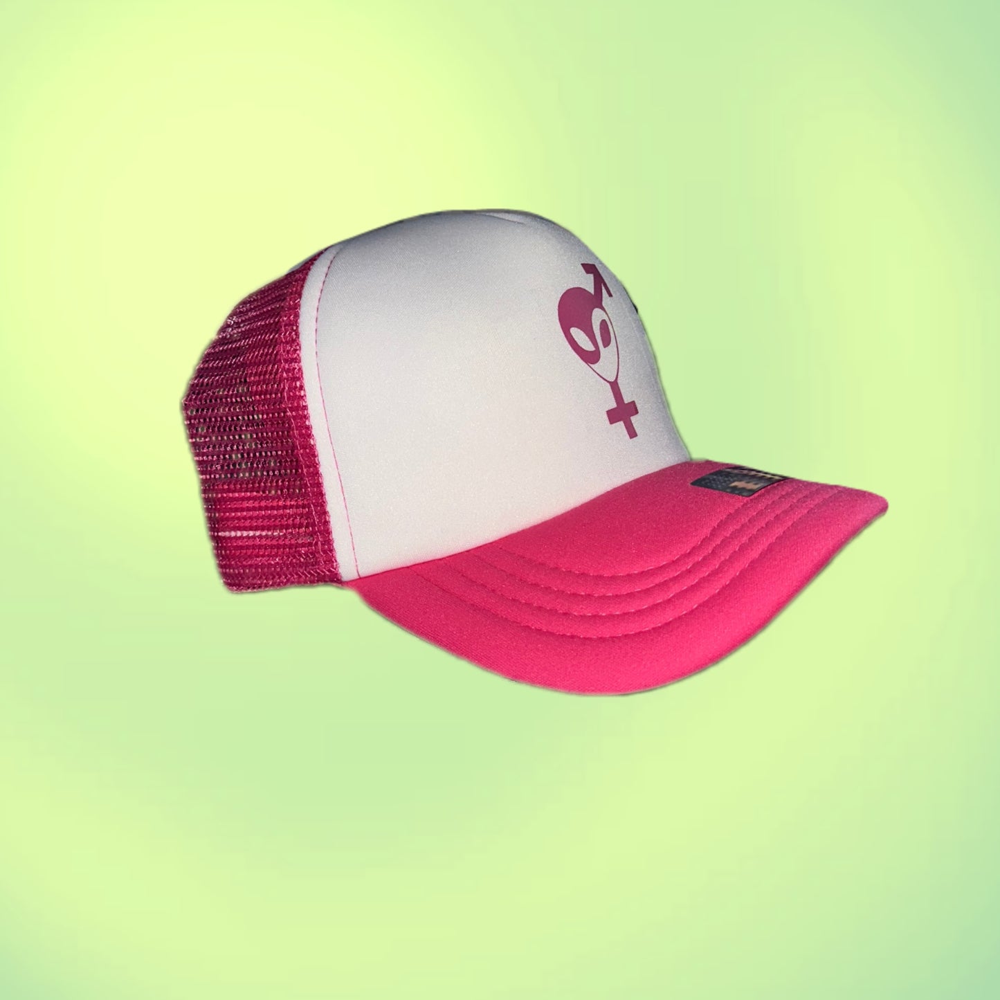 Pink Logo Trucker